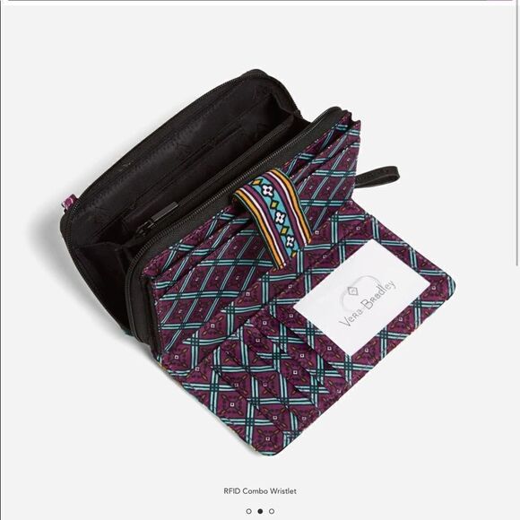 Vera Bradley Iconic RFID Combo Wristlet - Vines Floral - Picture 7 of 7
